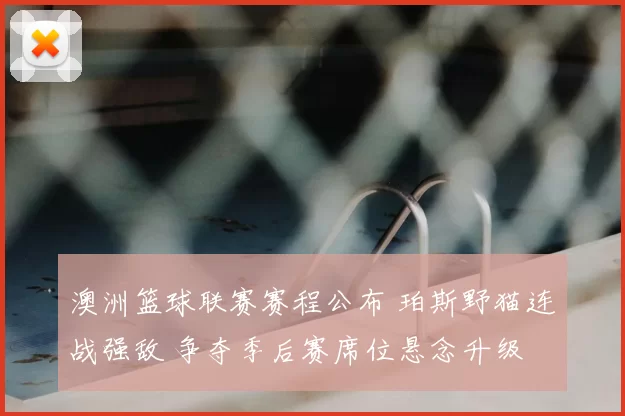 澳洲篮球联赛赛程公布 珀斯野猫连战强敌 争夺季后赛席位悬念升级